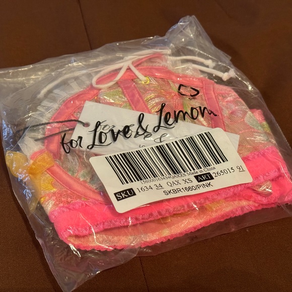 FOR LOVE AND LEMONS NWT ELECTRIC FIELD BRA - Picture 7 of 8